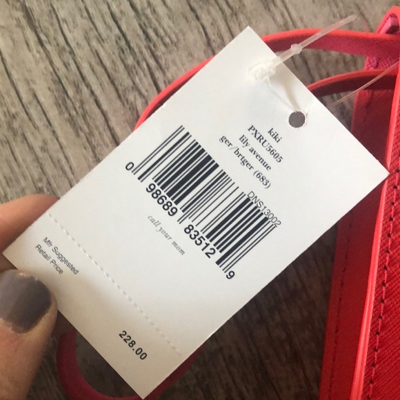 ✨NWT✨ KATE SPADE Lily Avenue Kiki Clutch Flamingo - Picture 3 of 7